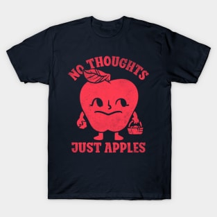 halloween for women - No thoughts just apples T-Shirt